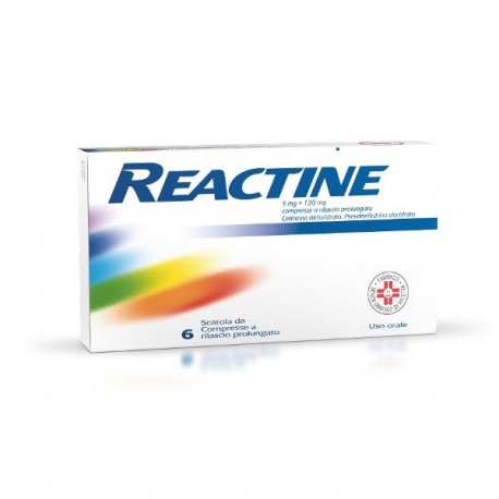 REACTINE 6 COMPRESSE 5MG + 120 MG