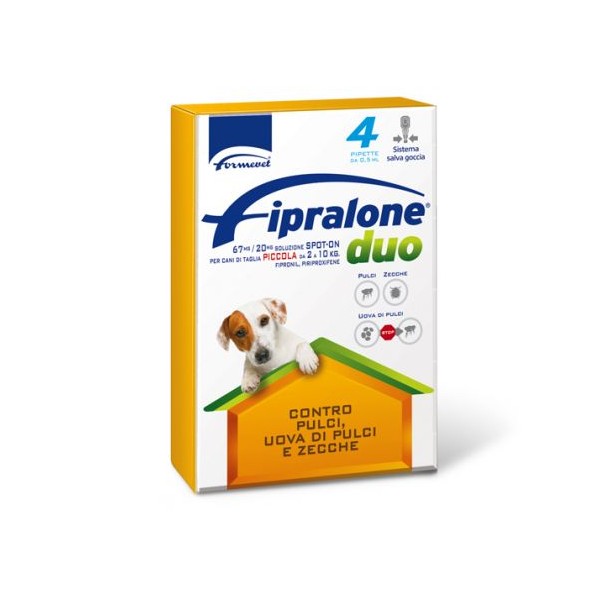 FIPRALONE DUO CANI 2-10KG 4 PIPETTE 0,67 ML 67MG/20MG