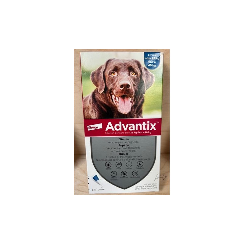 Advantix Spot-On per Cani fino a 4 Kg - Pipette antiparassitarie - 1  pipetta da 0,4 ml