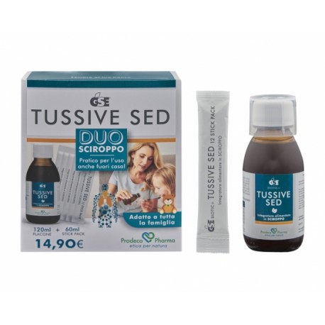 GSE TUSSIVE SED DUO FLACONE 120 ML + 60 ML STICK PACK ( 6X10 ML )