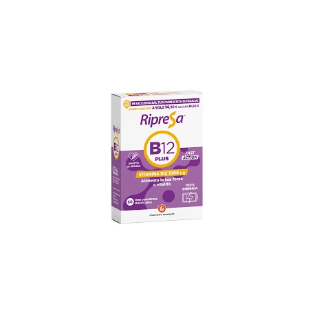 RIPRESA B12 PLUS 1000 mcg - 60 MINI COMPRESSE MASTICABILI