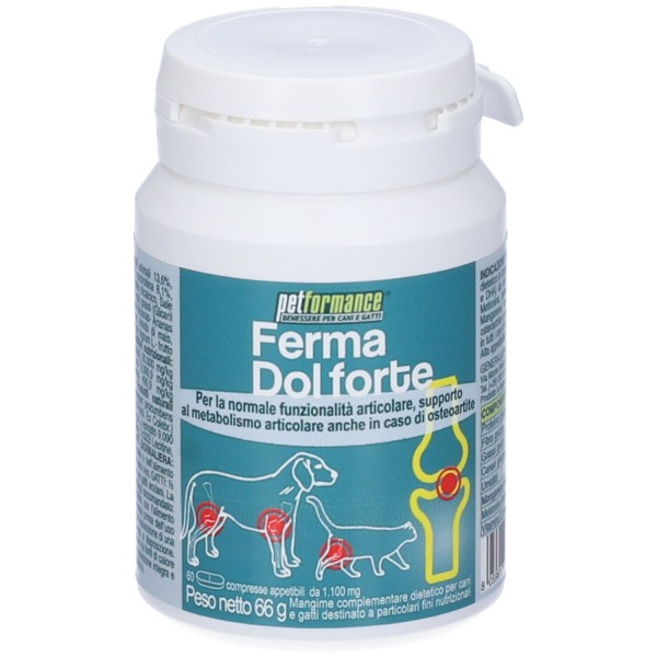 PETFORMANCE FERMA DOL FORTE 60 COMPRESSE APPETIBILI - BARATTOLO DA 60 CPR