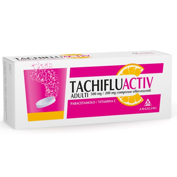 TACHIPIRINAFLU 12 COMPRESSE 500MG + 200 MG